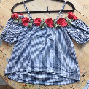 Off-Shoulder Floral Top